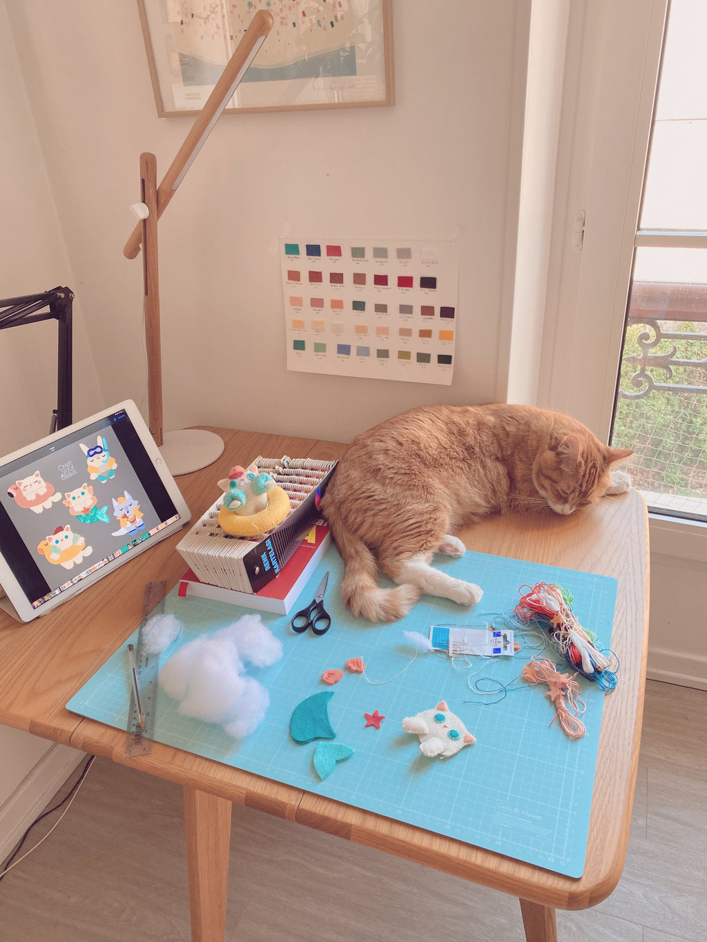 Kit de couture chaton des vagues