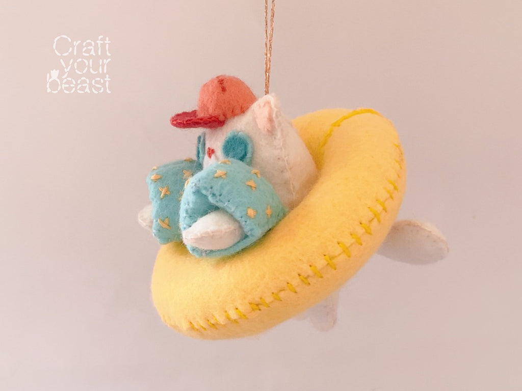 Kit de couture chaton des vagues