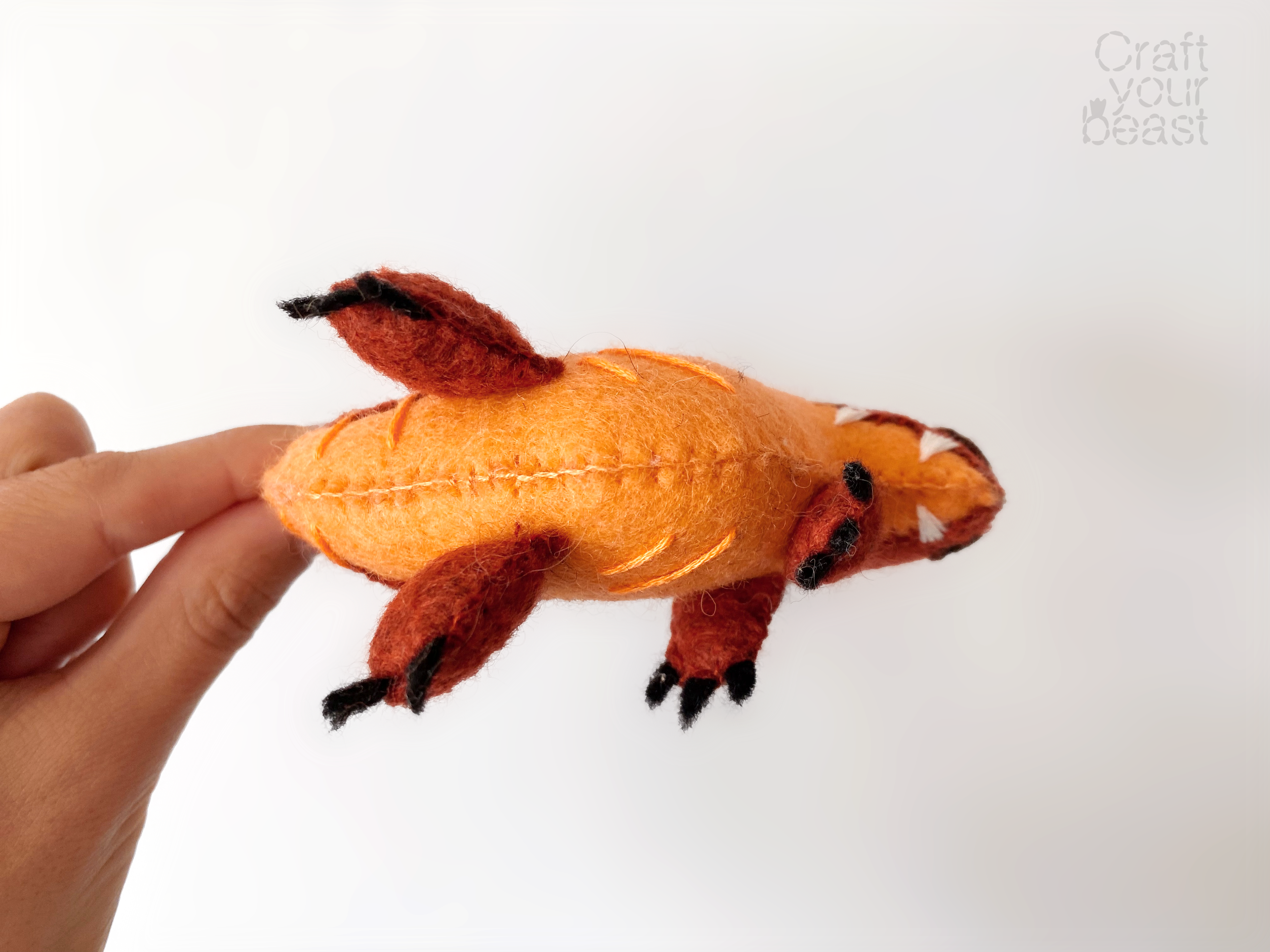 Patron de couture peluche dinosaure T-Rex