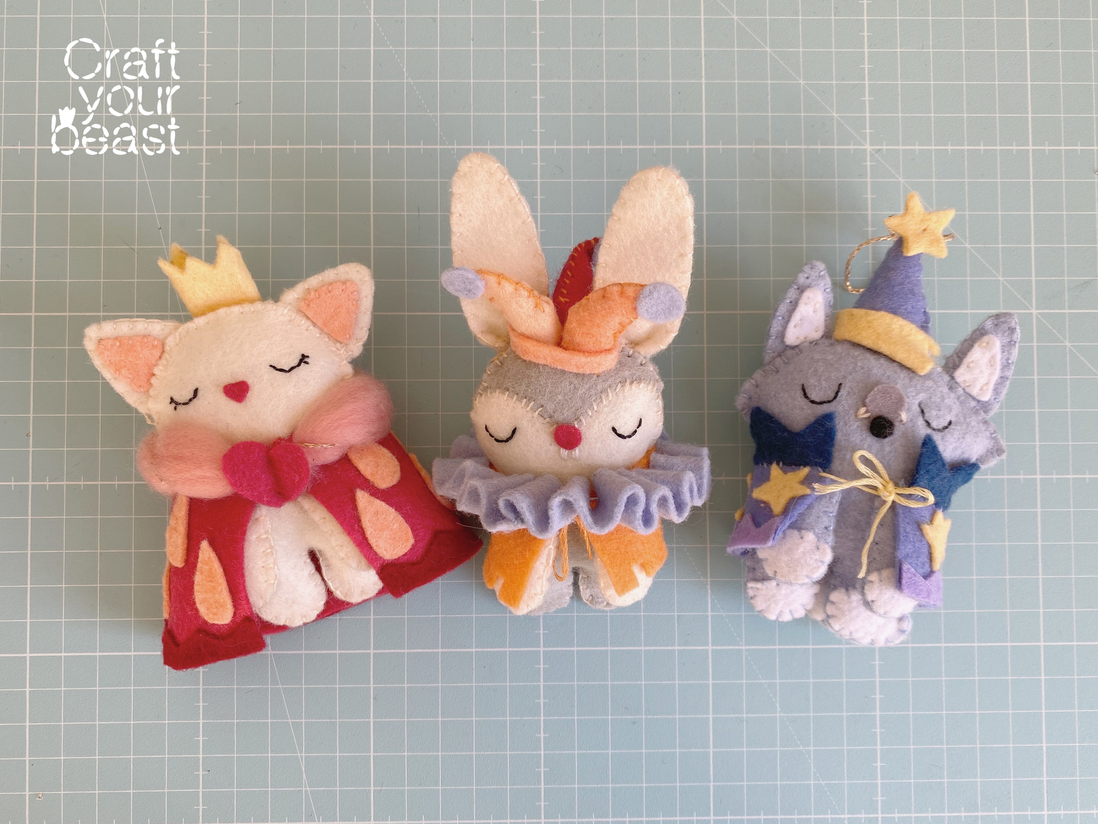 Patron de couture peluche chat princesse