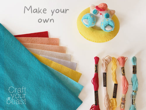 Kit de couture chaton des vagues