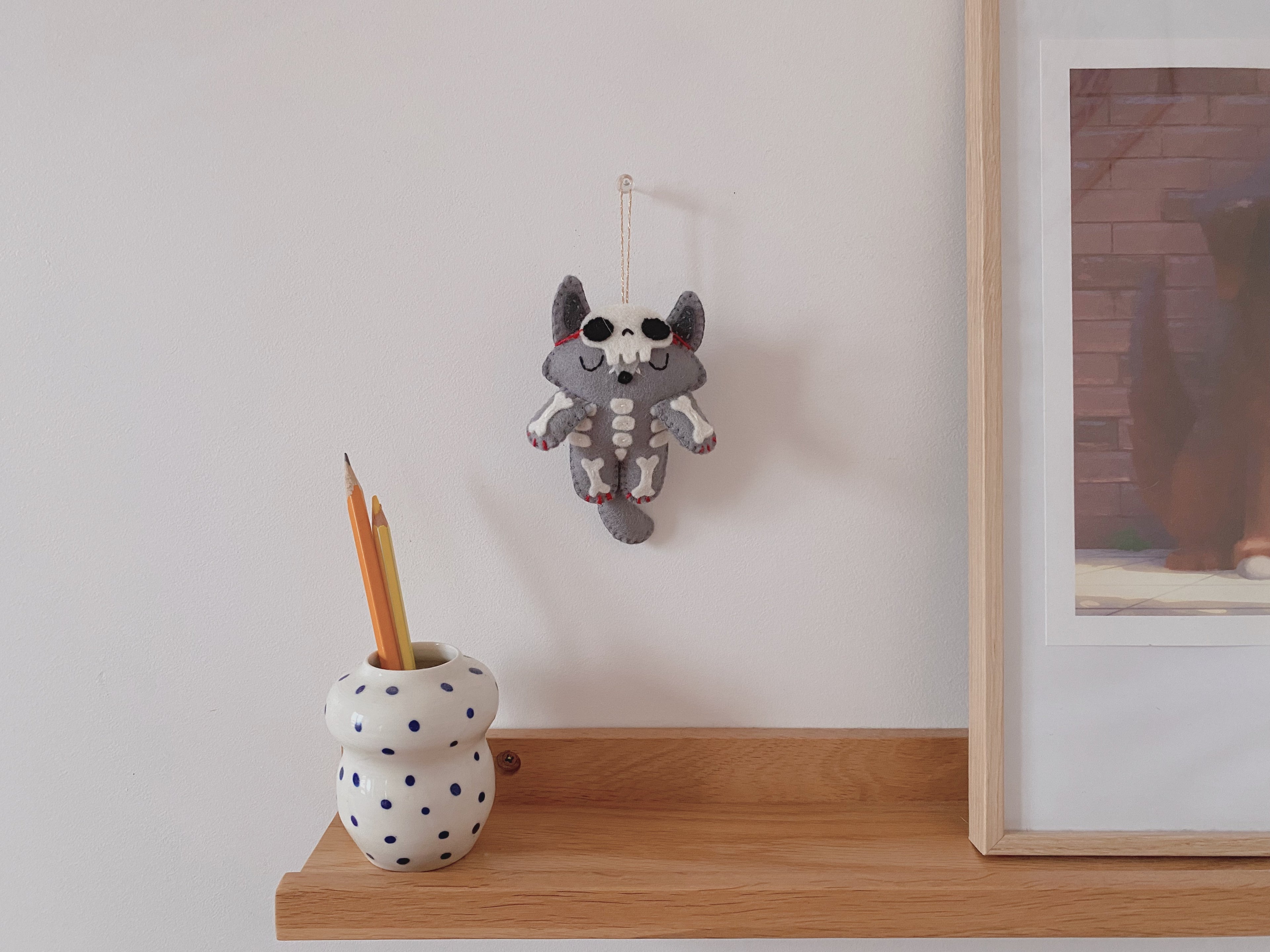 Patron de couture peluche loup squelette