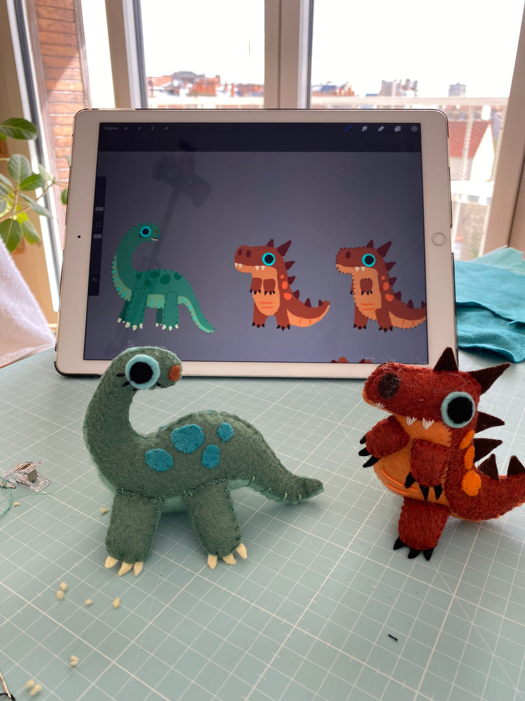 Patron Couture Peluche Dinosaure Diplodocus