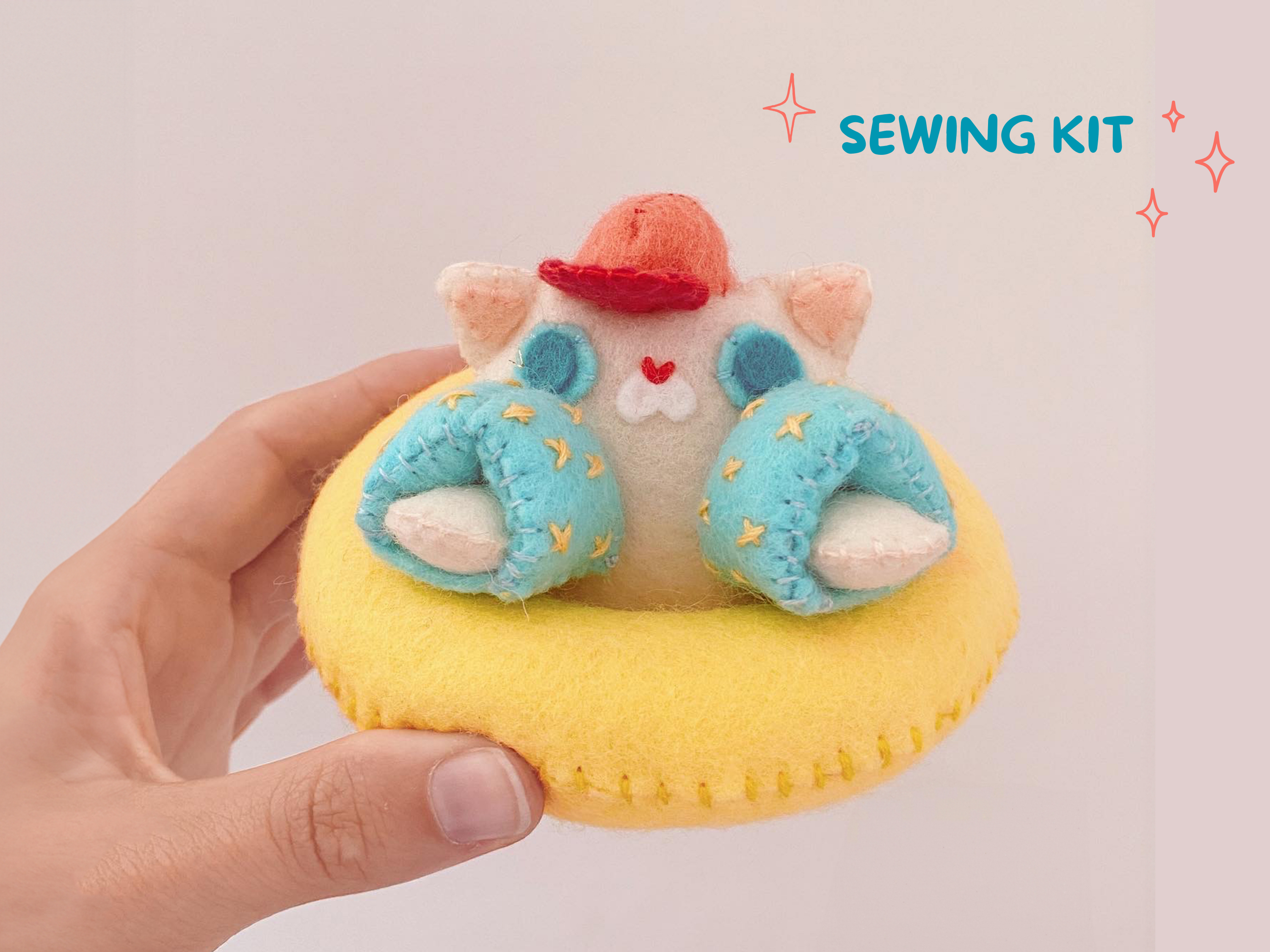 Kit de couture chaton des vagues