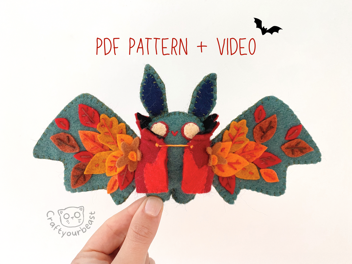 Patron Couture Peluche Chauve-Souris