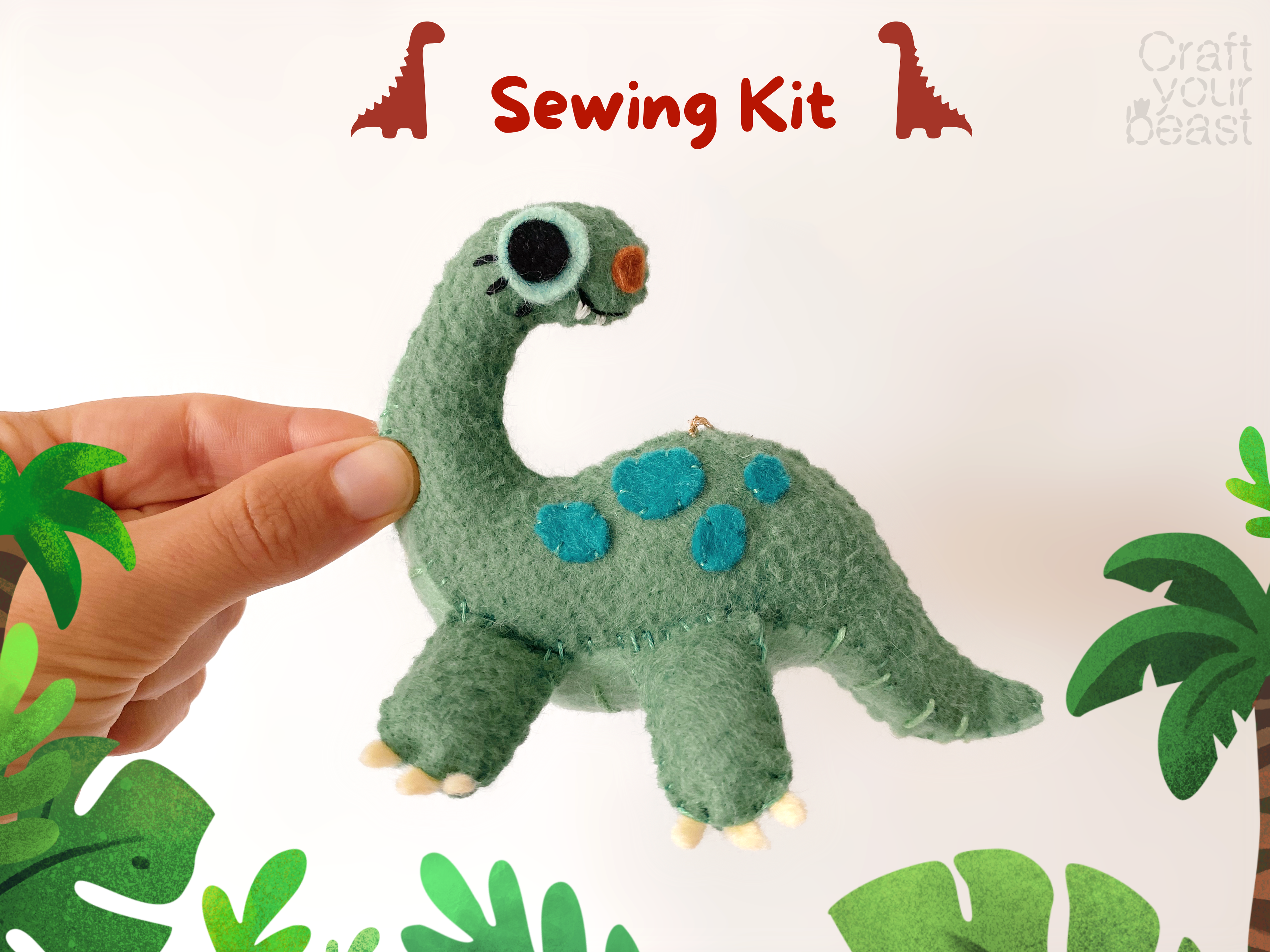 Kit de couture diplodocus