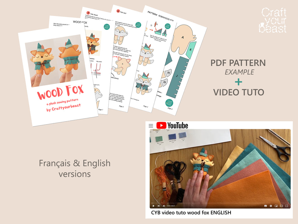 Kit de couture chat du marais