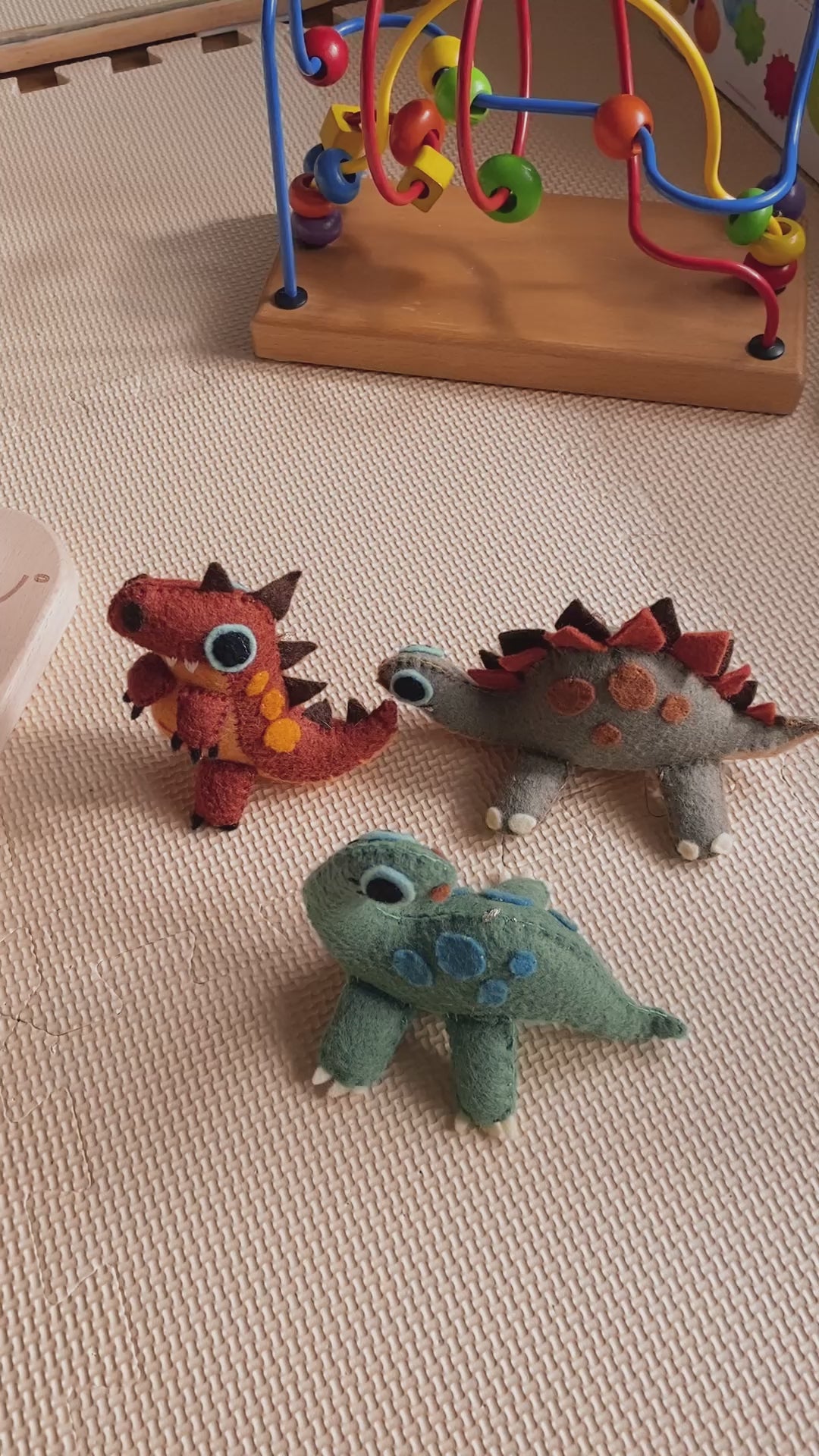 Lot de 3 patrons de couture peluches dinosaures
