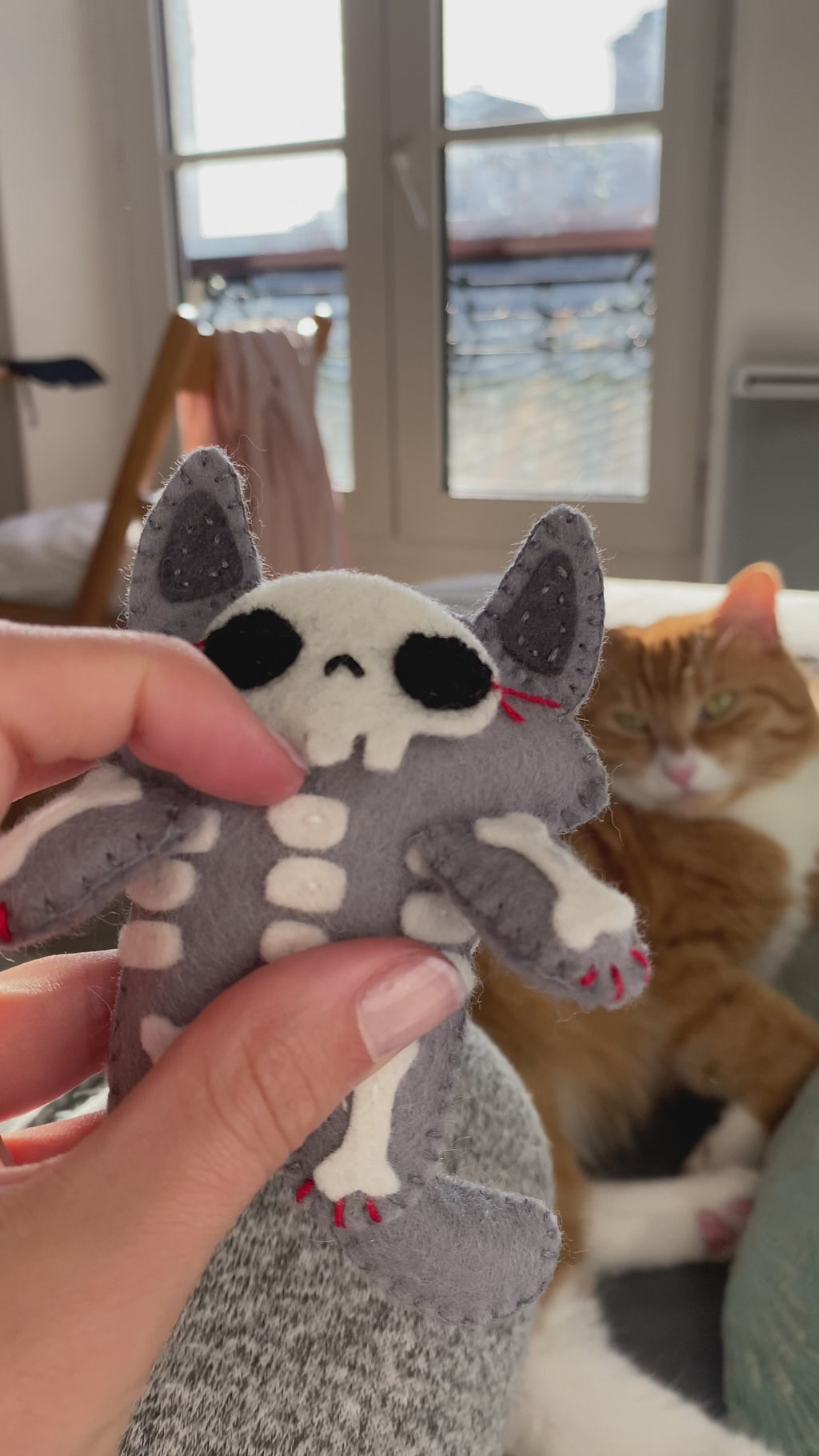 Patron de couture peluche loup squelette