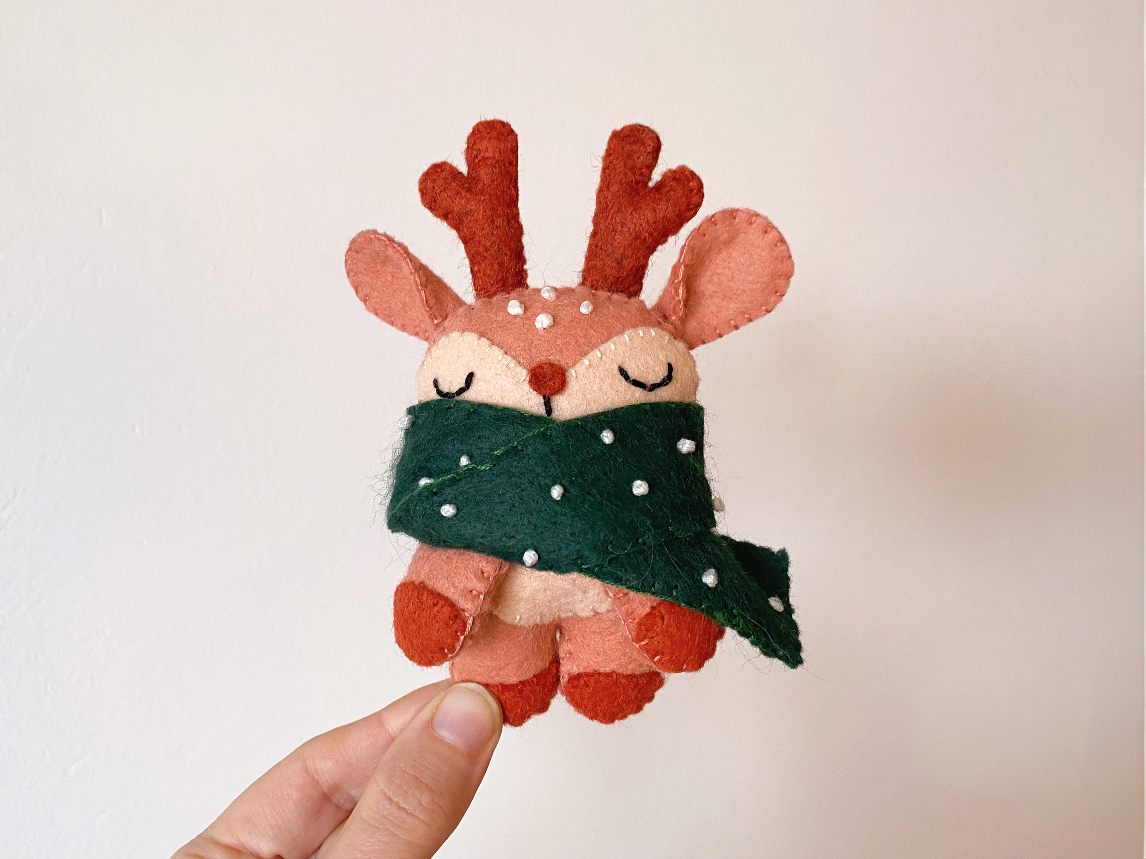 Lot KIT de couture Renne et Ours de noël